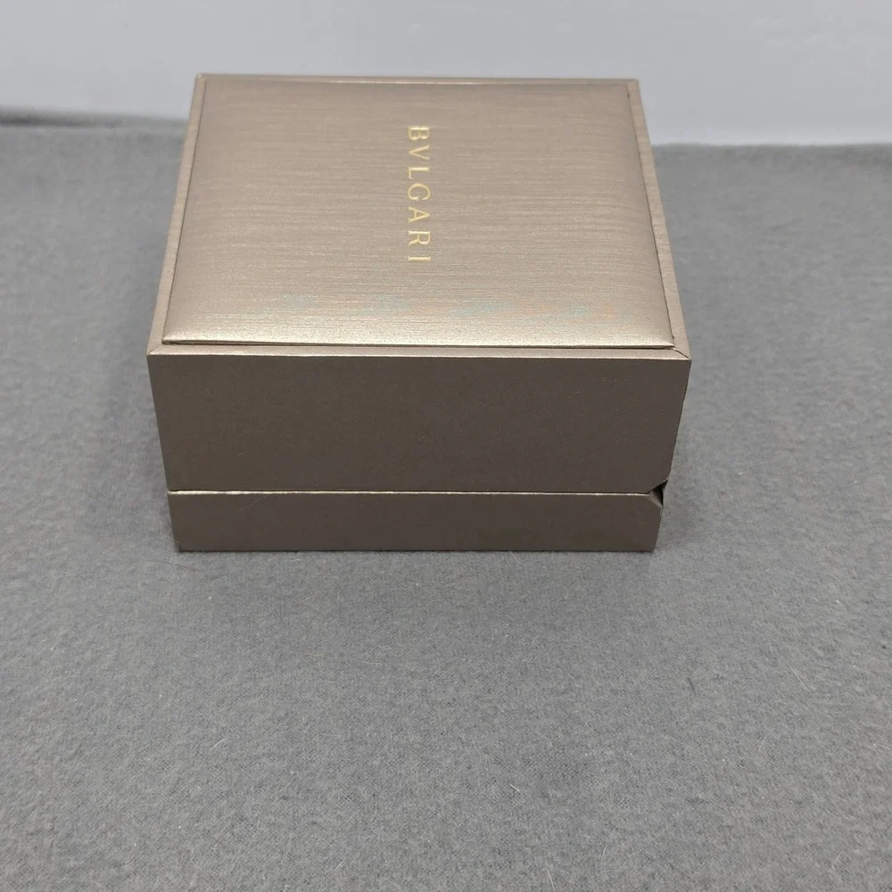 Bvlgari Champagne Gold Jewelry BoxSet Bracelet Watch Case Via Condotti 10 Roma J